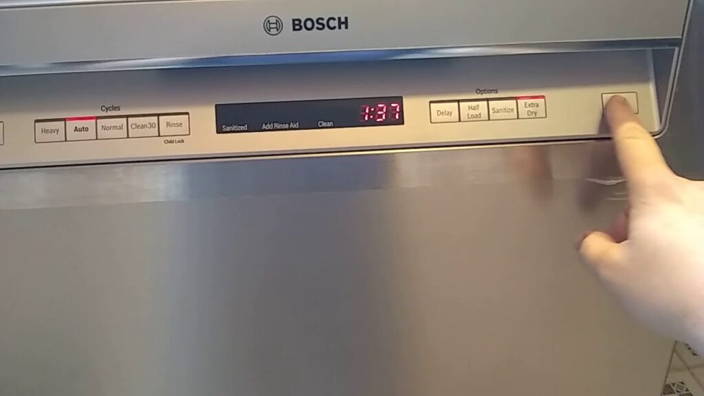 Khoá trẻ em máy rửa bát Bosch